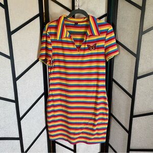 SHEIN Multicolor Striped Knit Top